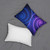 Fractal Wave Fusion - Spun Polyester Lumbar Pillow