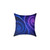 Fractal Wave Fusion - Square Poly Canvas Pillow