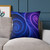Fractal Wave Fusion - Square Poly Canvas Pillow