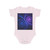 Fractal Wave Fusion - Short Sleeve Baby Bodysuit