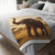 Graceful Elephant Dance - Velveteen Microfiber Blanket (Two-sided print)