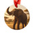 Graceful Elephant Dance - Acrylic Ornament with Ribbon