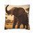Graceful Elephant Dance - Square Poly Canvas Pillowcase
