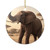 Graceful Elephant Dance - Ceramic Ornaments, 2-Side Print