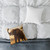 Graceful Elephant Dance - Square Poly Canvas Pillow