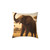 Graceful Elephant Dance - Square Poly Canvas Pillow
