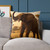 Graceful Elephant Dance - Square Poly Canvas Pillow