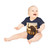 Graceful Elephant Dance - Baby Organic Short Sleeve Bodysuit