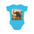 Graceful Elephant Dance - Short Sleeve Baby Bodysuit