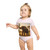 Graceful Elephant Dance - Short Sleeve Baby Bodysuit