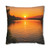 Golden Hour Over Lake - Square Poly Canvas Pillowcase