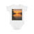 Golden Hour Over Lake - Short Sleeve Baby Bodysuit