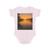 Golden Hour Over Lake - Short Sleeve Baby Bodysuit