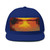 Golden Hour Over Lake - Flat Bill Cap (Embroidery)