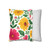 Whimsical Garden Escape - Square Poly Canvas Pillowcase