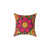 Groovy Flower Power - Square Poly Canvas Pillow