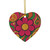 Groovy Flower Power - Decorative Ceramic Ornaments, Double-Sided (1pc, 3pcs, 5pcs, 10pcs)