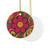 Groovy Flower Power - Decorative Ceramic Ornaments, Double-Sided (1pc, 3pcs, 5pcs, 10pcs)