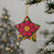 Groovy Flower Power - Decorative Ceramic Ornaments, Double-Sided (1pc, 3pcs, 5pcs, 10pcs)