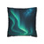 Galactic Aurora Waves - Square Poly Canvas Pillowcase