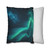 Galactic Aurora Waves - Square Poly Canvas Pillowcase