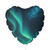 Galactic Aurora Waves - Balloon (Round and Heart-shaped), 11"