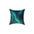 Galactic Aurora Waves - Square Poly Canvas Pillow