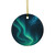 Galactic Aurora Waves - Decorative Ceramic Ornaments, Double-Sided (1pc, 3pcs, 5pcs, 10pcs)