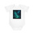 Galactic Aurora Waves - Baby Short Sleeve Bodysuit