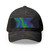 Galactic Aurora Waves - Closed-Back Structured Cap (Embroidery)