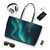 Galactic Aurora Waves - PU Leather Shoulder Bag