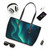Galactic Aurora Waves - PU Leather Shoulder Bag