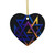 Cosmic Triangle Flow - Decorative Ceramic Ornaments, Double-Sided (1pc, 3pcs, 5pcs, 10pcs)