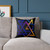 Cosmic Triangle Flow - Square Poly Canvas Pillow