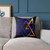 Cosmic Triangle Flow - Square Poly Canvas Pillow