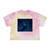 Celestial Night Wyrm - Women's Tie-Dye Crop Tee