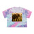Majestic Elephant Grace - Women's Tie-Dye Crop Tee