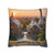 Barcelona Mosaic Dreams - Square Poly Canvas Pillowcase