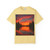 Sunset Over Tranquil Lake - Unisex Garment-Dyed T-shirt