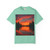 Sunset Over Tranquil Lake - Unisex Garment-Dyed T-shirt
