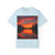 Sunset Over Tranquil Lake - Unisex Garment-Dyed T-shirt