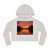 Sunset Over Tranquil Lake - Women’s Cropped Hooded Sweatshirt