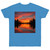 Sunset Over Tranquil Lake - Single Jersey T-shirt