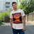 Sunset Over Tranquil Lake - Single Jersey T-shirt