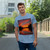 Sunset Over Tranquil Lake - Single Jersey T-shirt