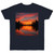 Sunset Over Tranquil Lake - Single Jersey T-shirt