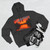 Sunset Over Tranquil Lake - Three-Panel Fleece Hoodie