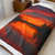 Sunset Over Tranquil Lake - Velveteen Plush Blanket