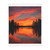 Sunset Over Tranquil Lake - Velveteen Microfiber Blanket (Two-sided print)