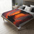 Sunset Over Tranquil Lake - Velveteen Microfiber Blanket (Two-sided print)